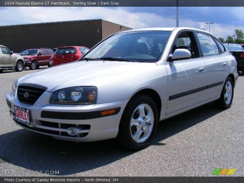 Sterling Silver / Dark Gray 2004 Hyundai Elantra GT Hatchback