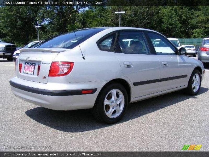 Sterling Silver / Dark Gray 2004 Hyundai Elantra GT Hatchback