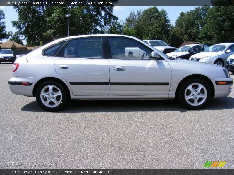 Sterling Silver / Dark Gray 2004 Hyundai Elantra GT Hatchback