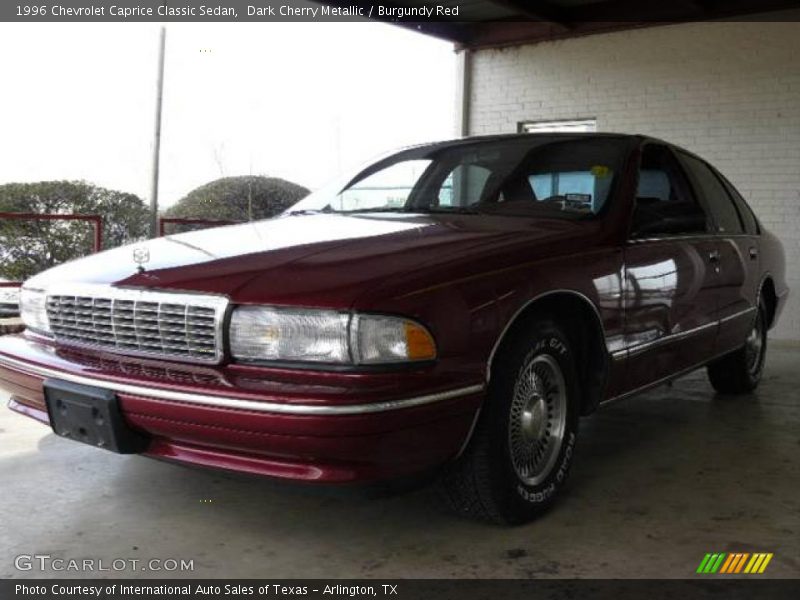 Dark Cherry Metallic / Burgundy Red 1996 Chevrolet Caprice Classic Sedan