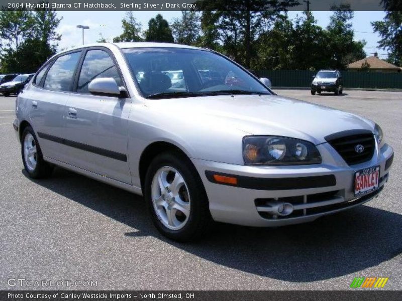 Sterling Silver / Dark Gray 2004 Hyundai Elantra GT Hatchback