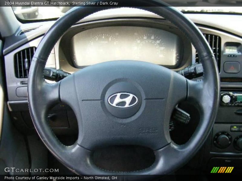 Sterling Silver / Dark Gray 2004 Hyundai Elantra GT Hatchback