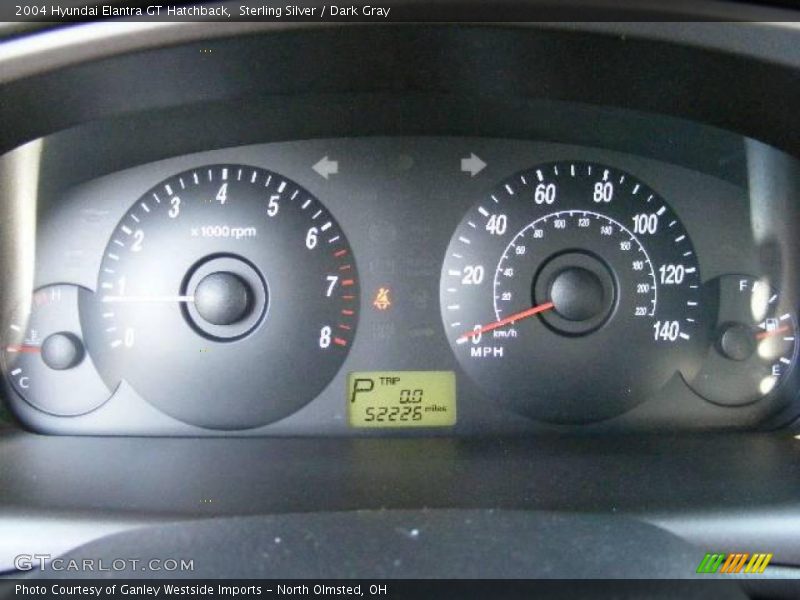 Sterling Silver / Dark Gray 2004 Hyundai Elantra GT Hatchback