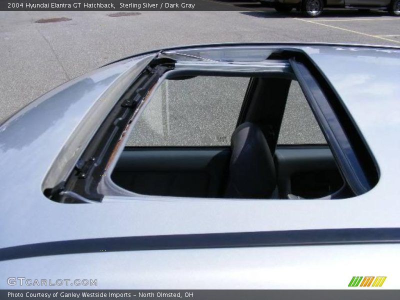 Sterling Silver / Dark Gray 2004 Hyundai Elantra GT Hatchback