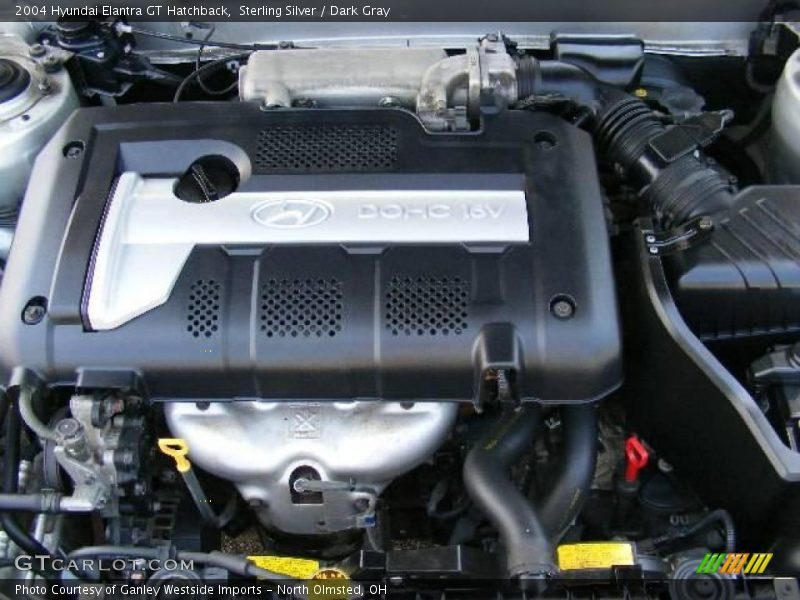 Sterling Silver / Dark Gray 2004 Hyundai Elantra GT Hatchback