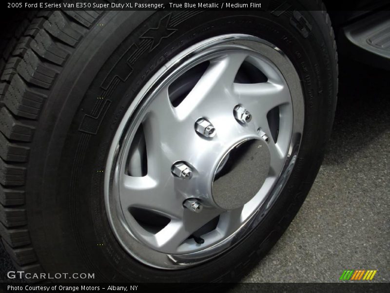 True Blue Metallic / Medium Flint 2005 Ford E Series Van E350 Super Duty XL Passenger