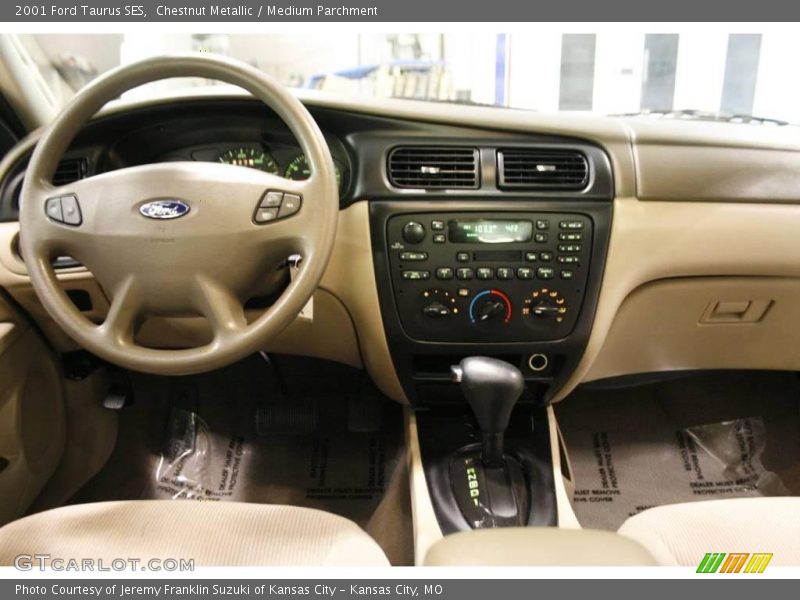 Chestnut Metallic / Medium Parchment 2001 Ford Taurus SES