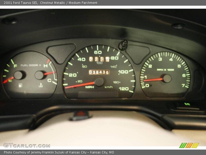 Chestnut Metallic / Medium Parchment 2001 Ford Taurus SES