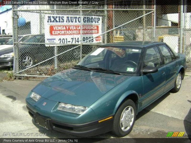 Medium Blue Green Metallic / Gray 1995 Saturn S Series SL1 Sedan