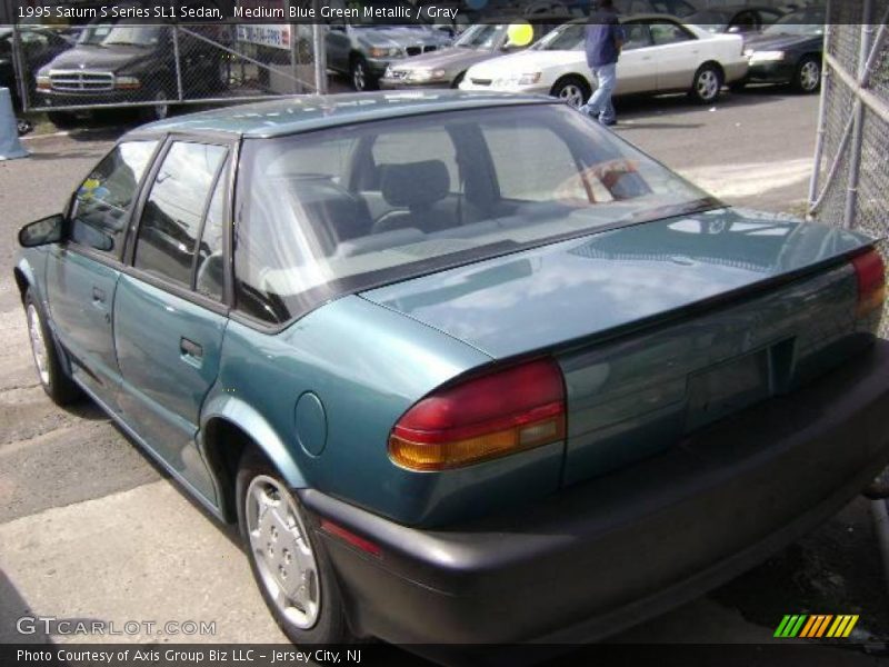 Medium Blue Green Metallic / Gray 1995 Saturn S Series SL1 Sedan