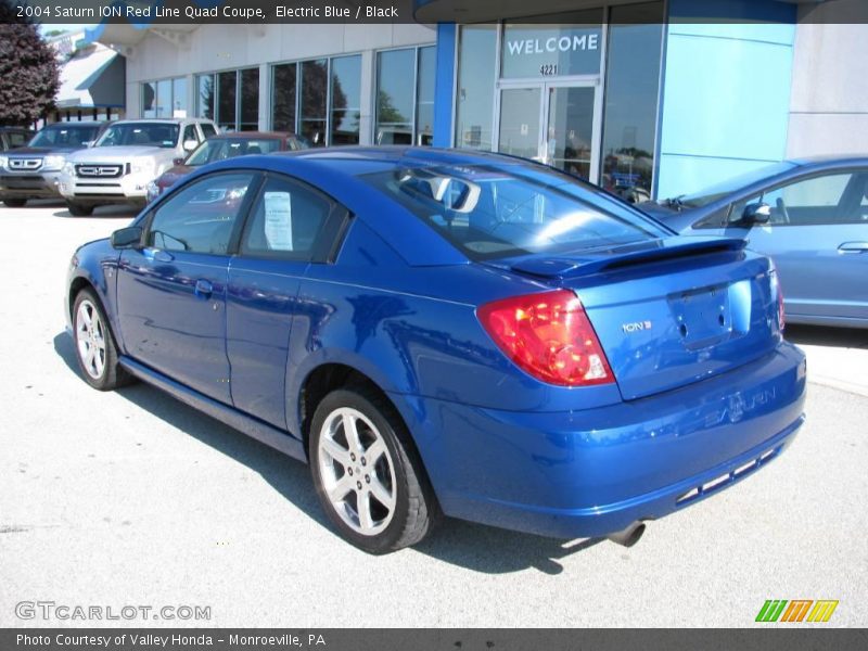 Electric Blue / Black 2004 Saturn ION Red Line Quad Coupe