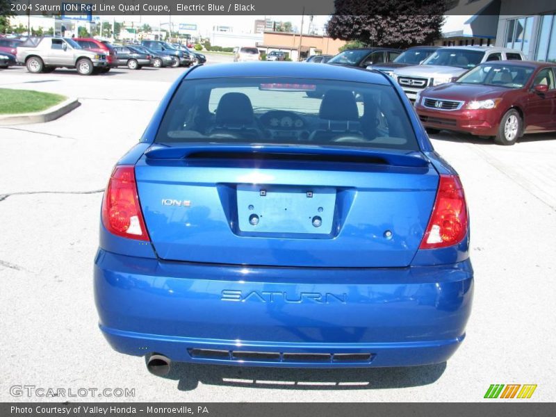 Electric Blue / Black 2004 Saturn ION Red Line Quad Coupe