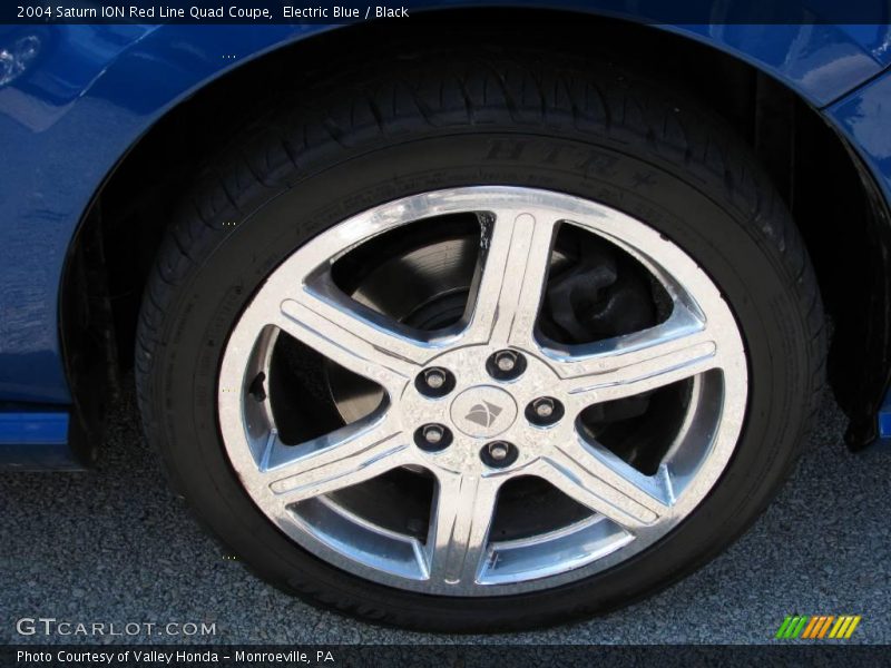 Electric Blue / Black 2004 Saturn ION Red Line Quad Coupe