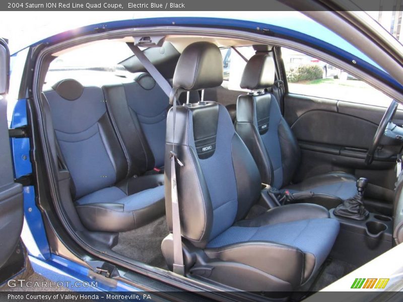Electric Blue / Black 2004 Saturn ION Red Line Quad Coupe