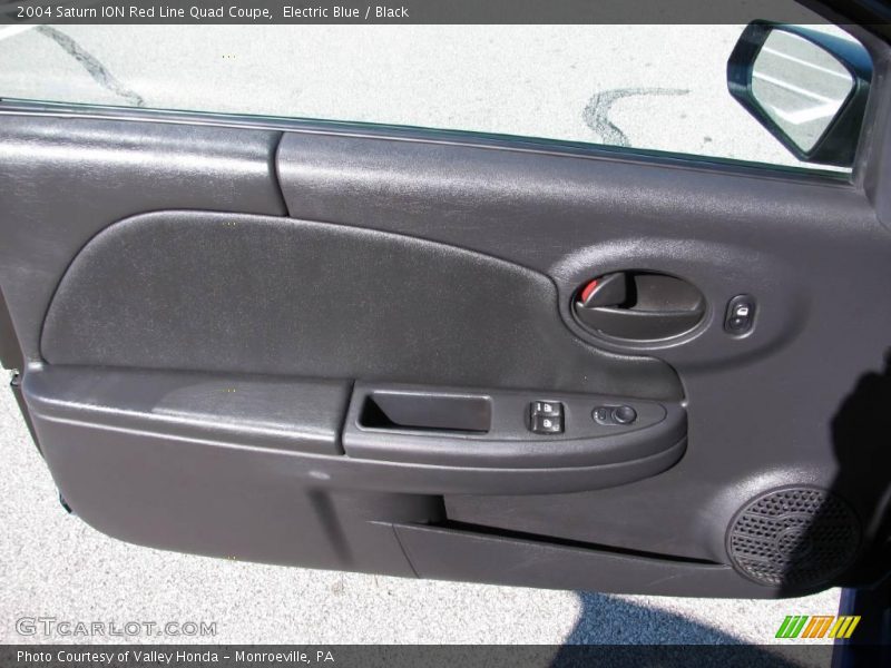 Electric Blue / Black 2004 Saturn ION Red Line Quad Coupe
