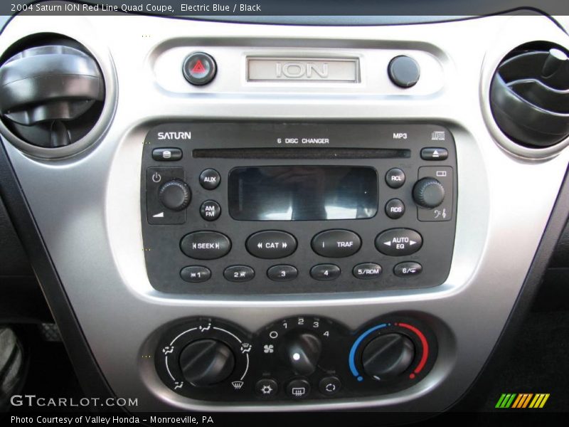 Electric Blue / Black 2004 Saturn ION Red Line Quad Coupe