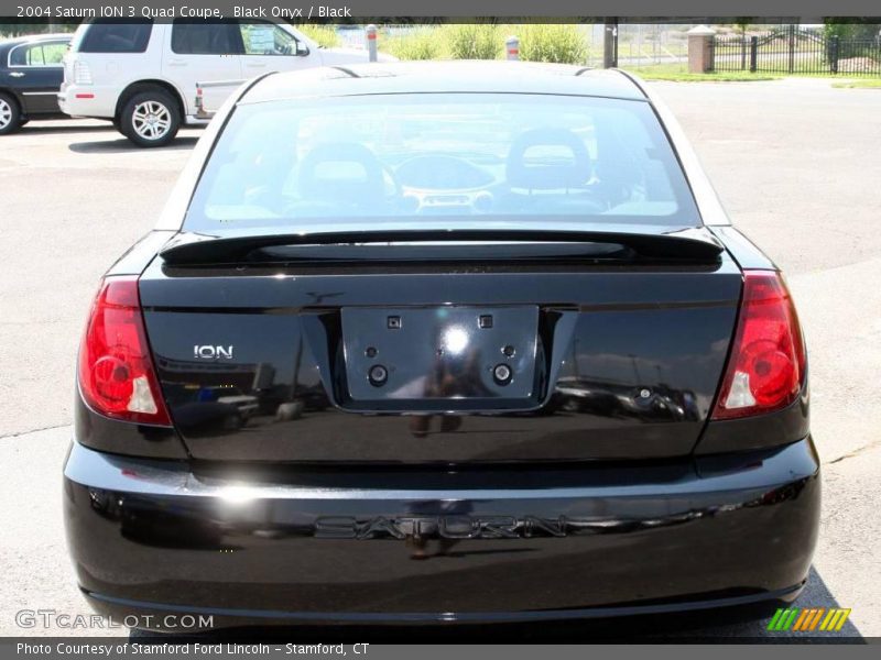 Black Onyx / Black 2004 Saturn ION 3 Quad Coupe