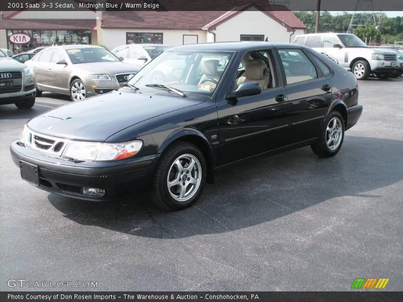 Midnight Blue / Warm Beige 2001 Saab 9-3 Sedan