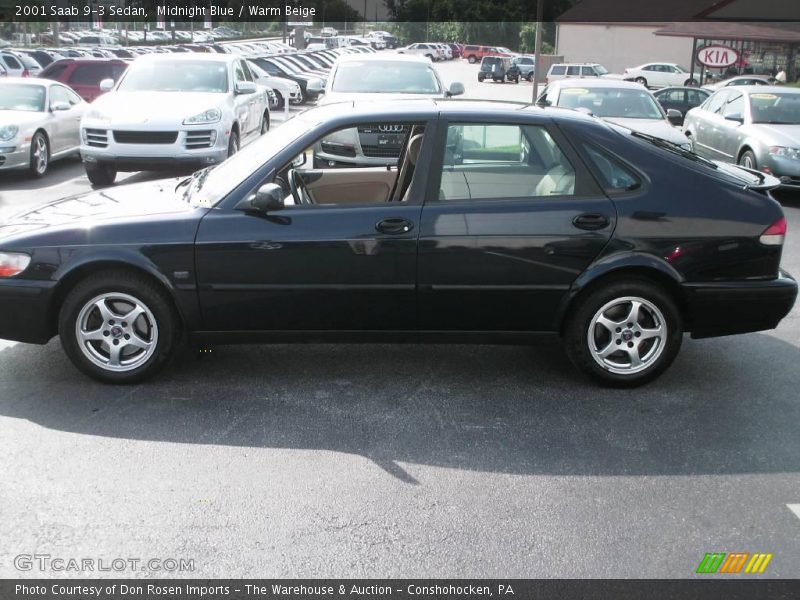 Midnight Blue / Warm Beige 2001 Saab 9-3 Sedan