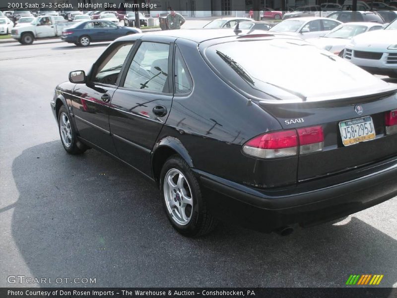 Midnight Blue / Warm Beige 2001 Saab 9-3 Sedan