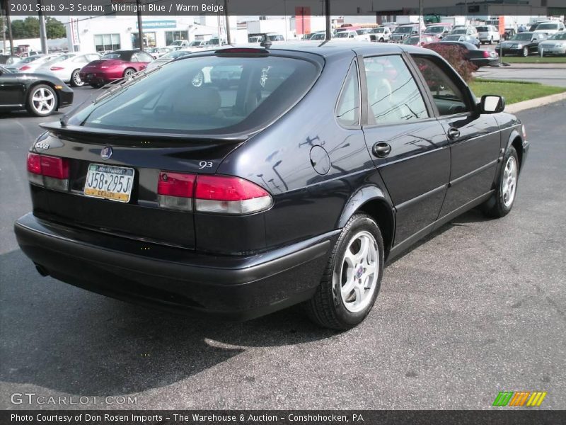 Midnight Blue / Warm Beige 2001 Saab 9-3 Sedan