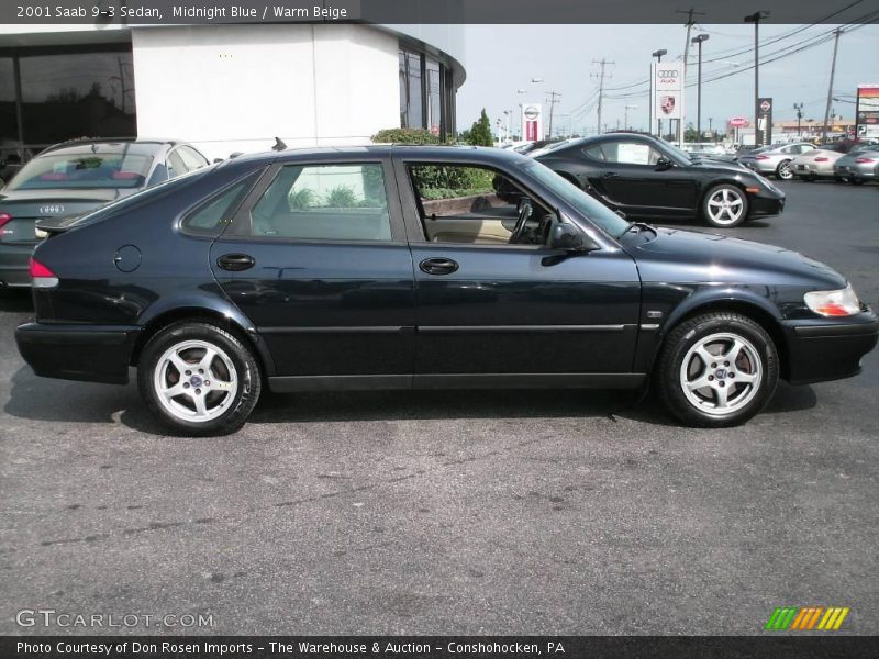 Midnight Blue / Warm Beige 2001 Saab 9-3 Sedan