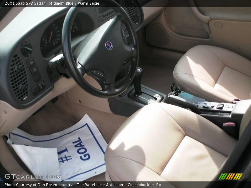 Midnight Blue / Warm Beige 2001 Saab 9-3 Sedan