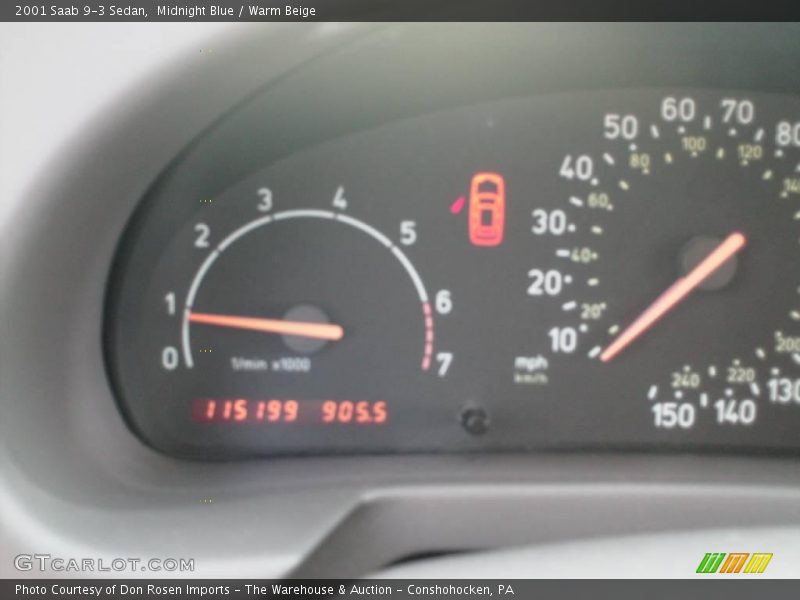 Midnight Blue / Warm Beige 2001 Saab 9-3 Sedan