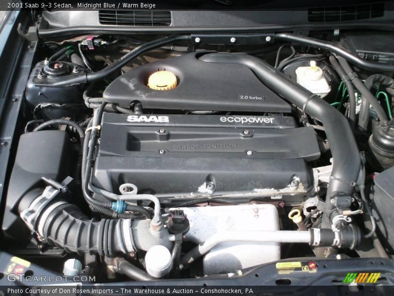 Midnight Blue / Warm Beige 2001 Saab 9-3 Sedan
