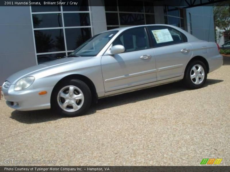 Brilliant Silver / Gray 2001 Hyundai Sonata