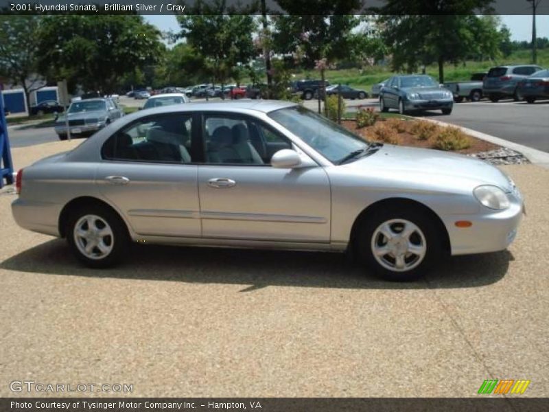 Brilliant Silver / Gray 2001 Hyundai Sonata