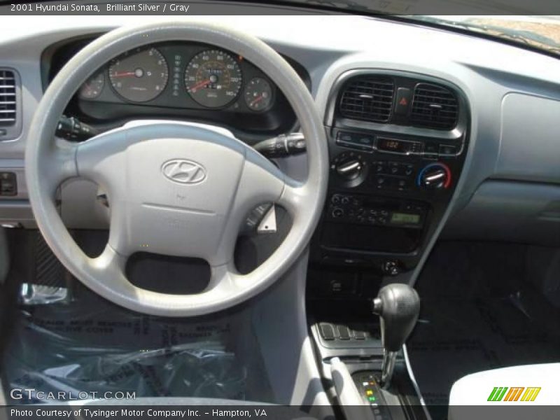 Brilliant Silver / Gray 2001 Hyundai Sonata