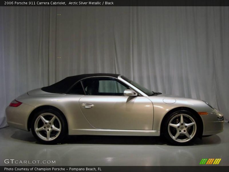 Arctic Silver Metallic / Black 2006 Porsche 911 Carrera Cabriolet