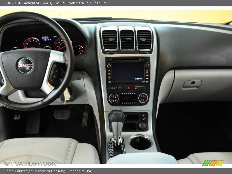 Liquid Silver Metallic / Titanium 2007 GMC Acadia SLT AWD