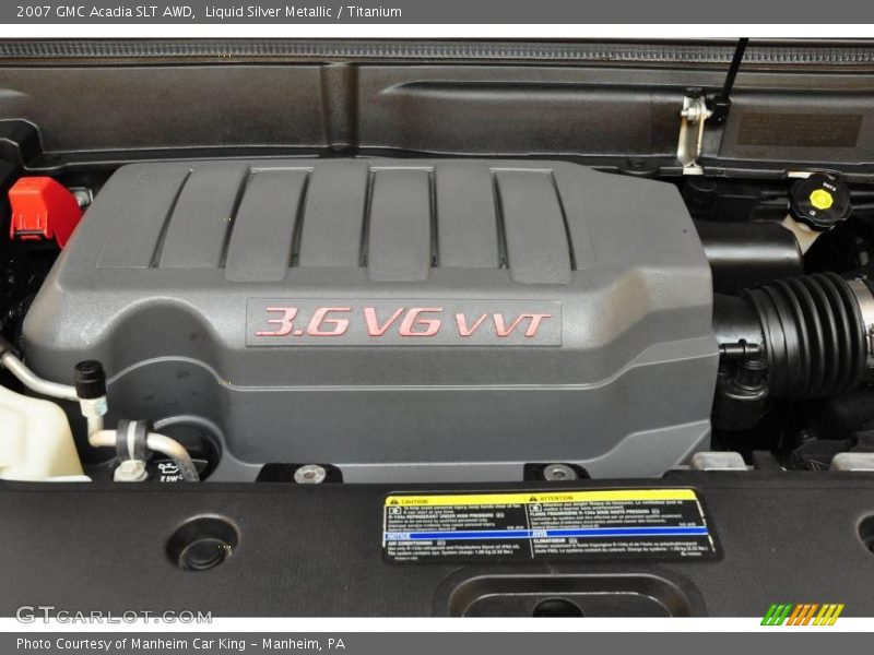 Liquid Silver Metallic / Titanium 2007 GMC Acadia SLT AWD