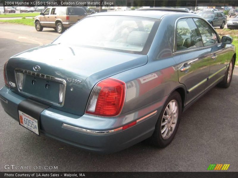 Celadon Green Metallic / Beige 2004 Hyundai XG350 L Sedan