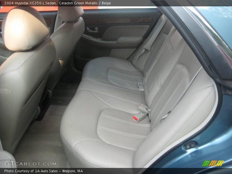 Celadon Green Metallic / Beige 2004 Hyundai XG350 L Sedan