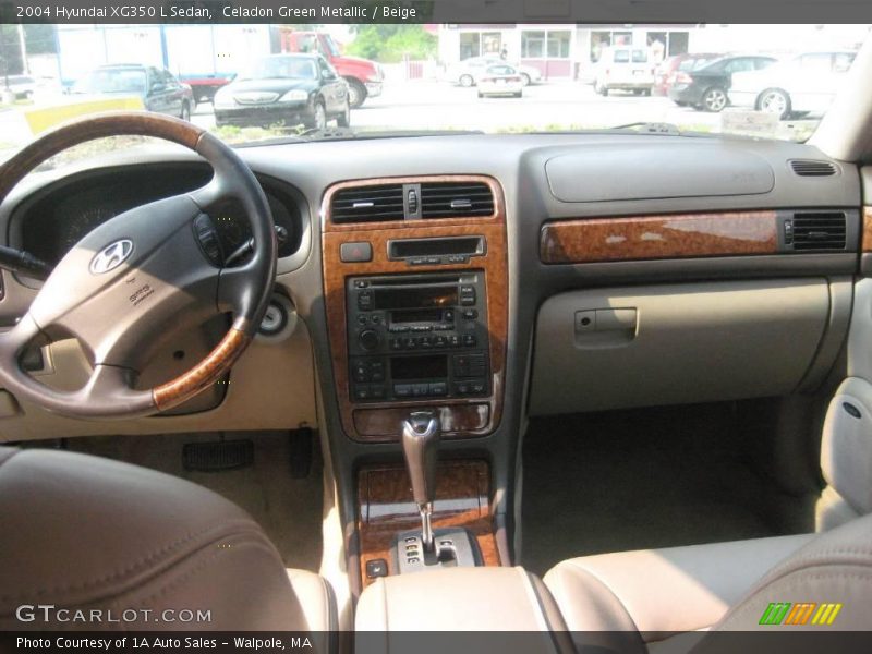 Celadon Green Metallic / Beige 2004 Hyundai XG350 L Sedan