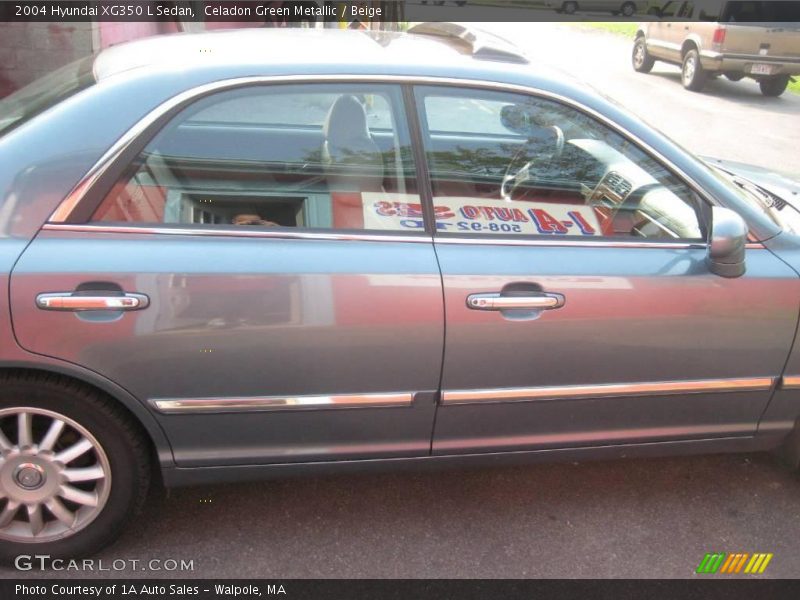Celadon Green Metallic / Beige 2004 Hyundai XG350 L Sedan