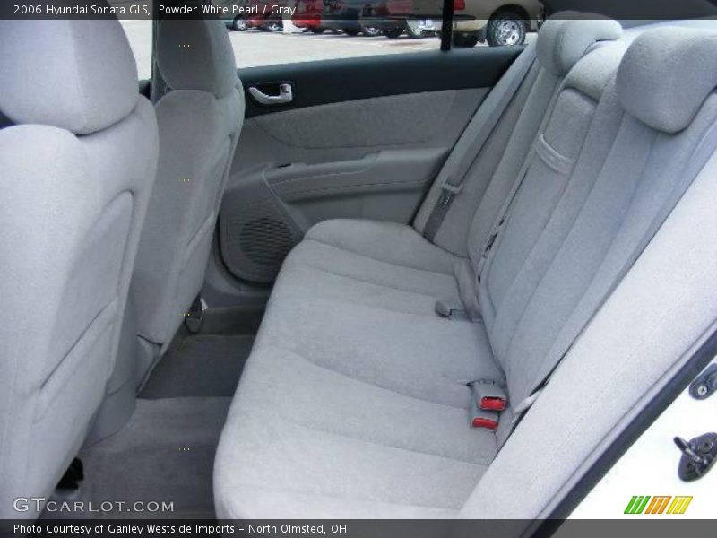 Powder White Pearl / Gray 2006 Hyundai Sonata GLS