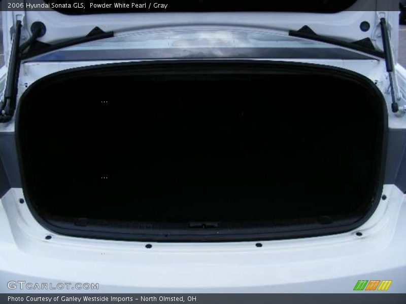 Powder White Pearl / Gray 2006 Hyundai Sonata GLS