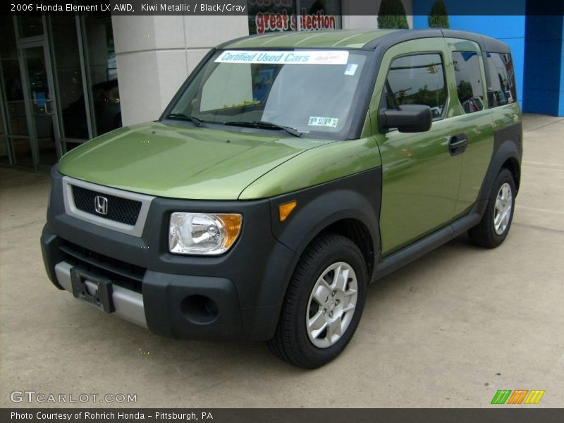 Kiwi Metallic / Black/Gray 2006 Honda Element LX AWD