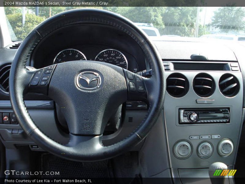 Steel Gray Metallic / Gray 2004 Mazda MAZDA6 s Sedan
