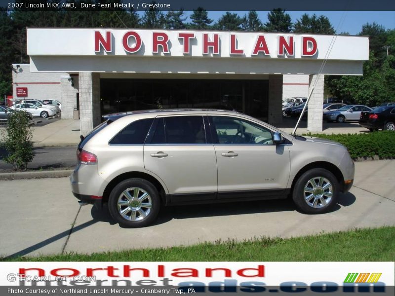 Dune Pearl Metallic / Greystone 2007 Lincoln MKX AWD