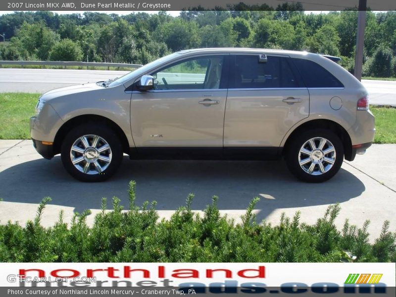 Dune Pearl Metallic / Greystone 2007 Lincoln MKX AWD