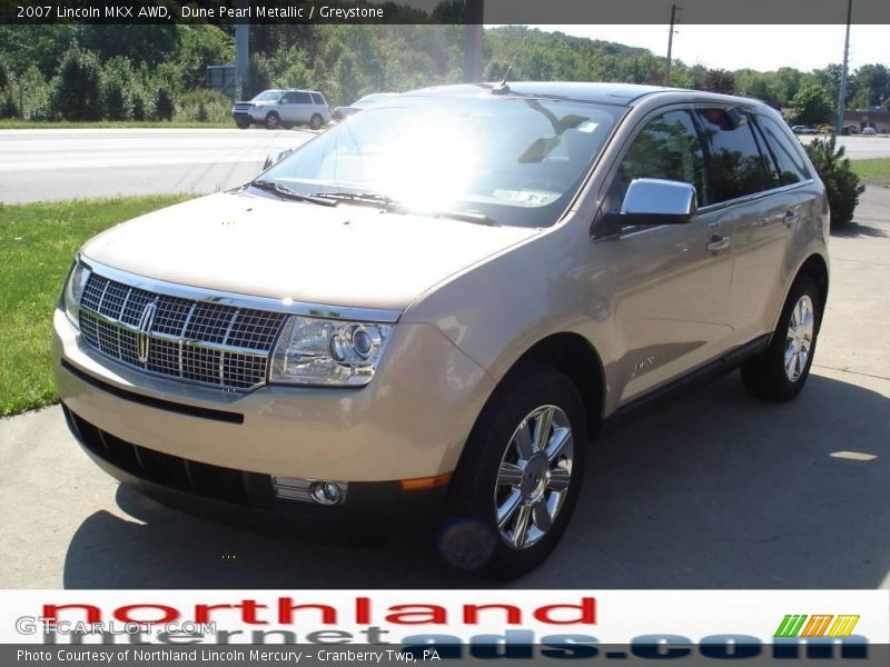 Dune Pearl Metallic / Greystone 2007 Lincoln MKX AWD