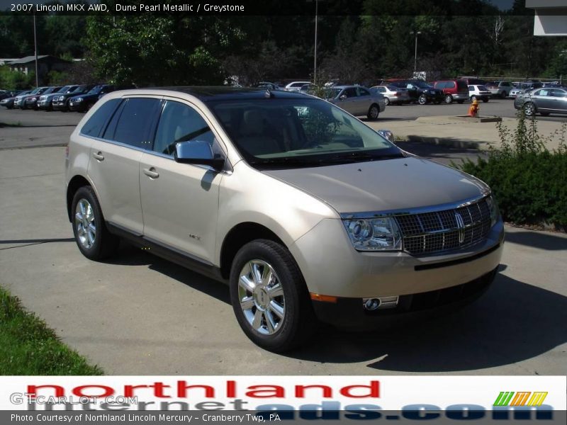 Dune Pearl Metallic / Greystone 2007 Lincoln MKX AWD
