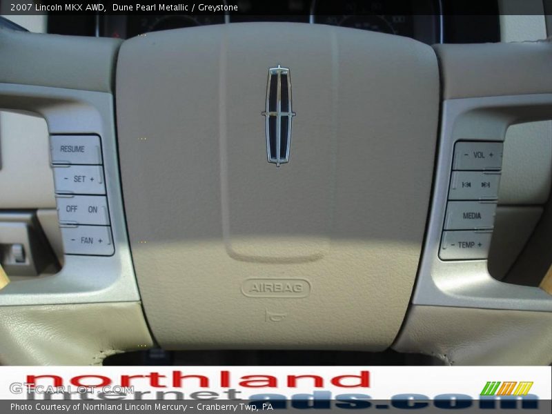 Dune Pearl Metallic / Greystone 2007 Lincoln MKX AWD