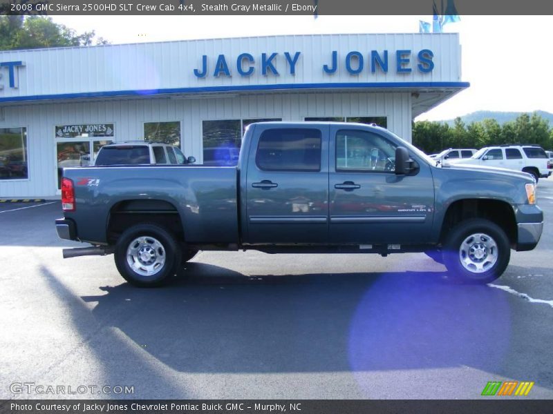 Stealth Gray Metallic / Ebony 2008 GMC Sierra 2500HD SLT Crew Cab 4x4