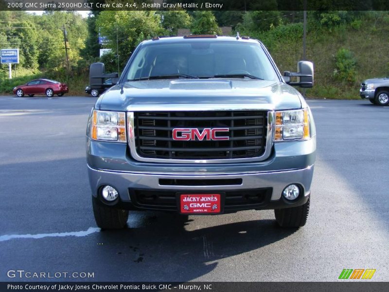 Stealth Gray Metallic / Ebony 2008 GMC Sierra 2500HD SLT Crew Cab 4x4